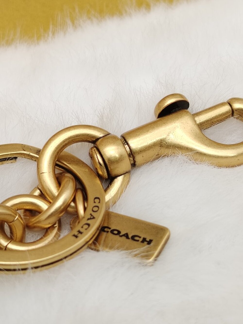 Coach Gold Tabby Bag Charm Keychain - Picture 6 of 8